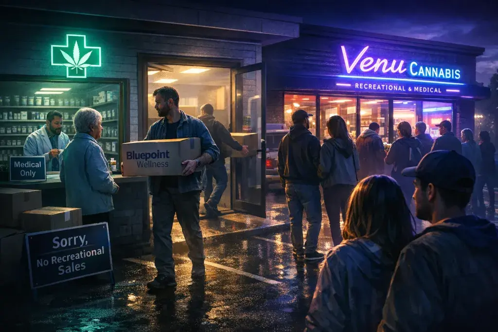 Bluepoint Wellness Relocates as Connecticut's Last Medical-Only Dispensary Faces Hybrid Shift