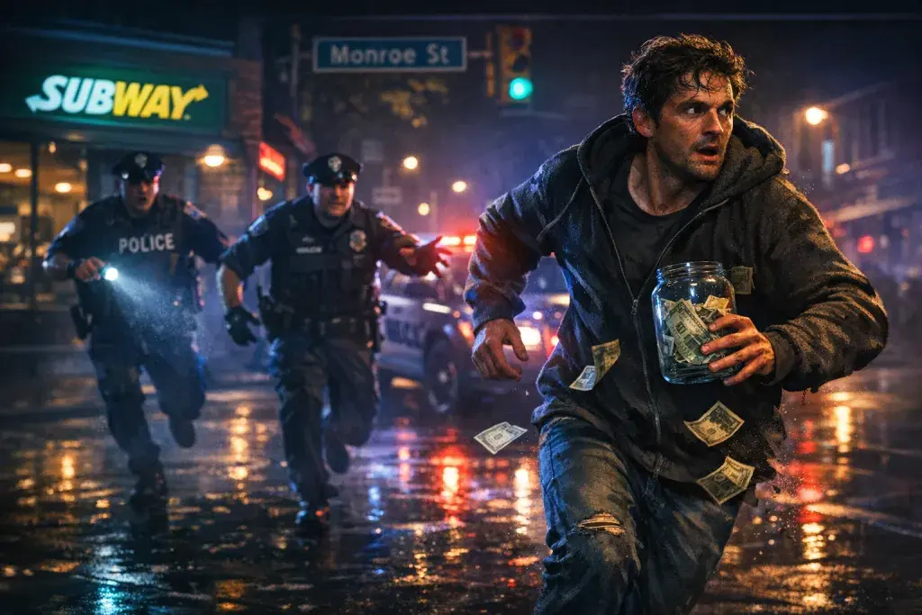 Monroe Police Capture Tip Jar Suspect After Foot Chase in Downtown