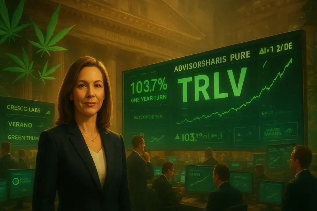 Cannabis ETF Surges as Trulieve's NYSE Debut Tests Sector's Regulatory Bet